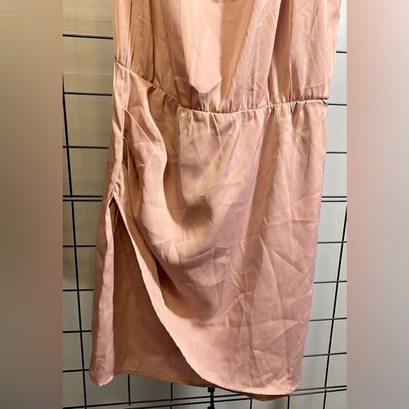 Pretty Garden Assymetrical Sleeveless Pink High Neck Tulip Hem dress NWT - Picture 6 of 12